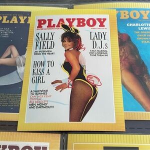 90s Vintage Playboy Chromium Cover Card Sally Field Collectors 1995 #73
